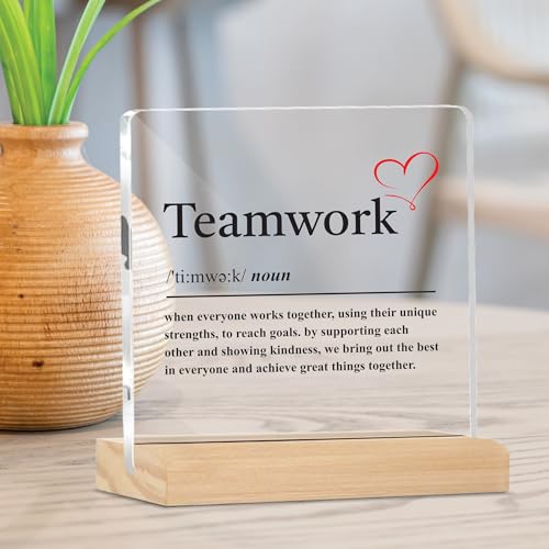 Image of Giftplease Mentor Plaque with Wooden Stand Personalized Gift for Mentor, Coach, Teacher, Appreciation Keepsake, Clear Desk Decor, Inspirational Thank You Gift, Office Table Display MP 83