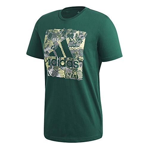 Image of adidas Men's Doodle Bos T-Shirt, Mens, T-Shirt, FN1757, Cgreen, M