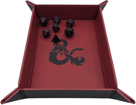 Dungeons & Dragons E-18618 Rolling Tray, Black
