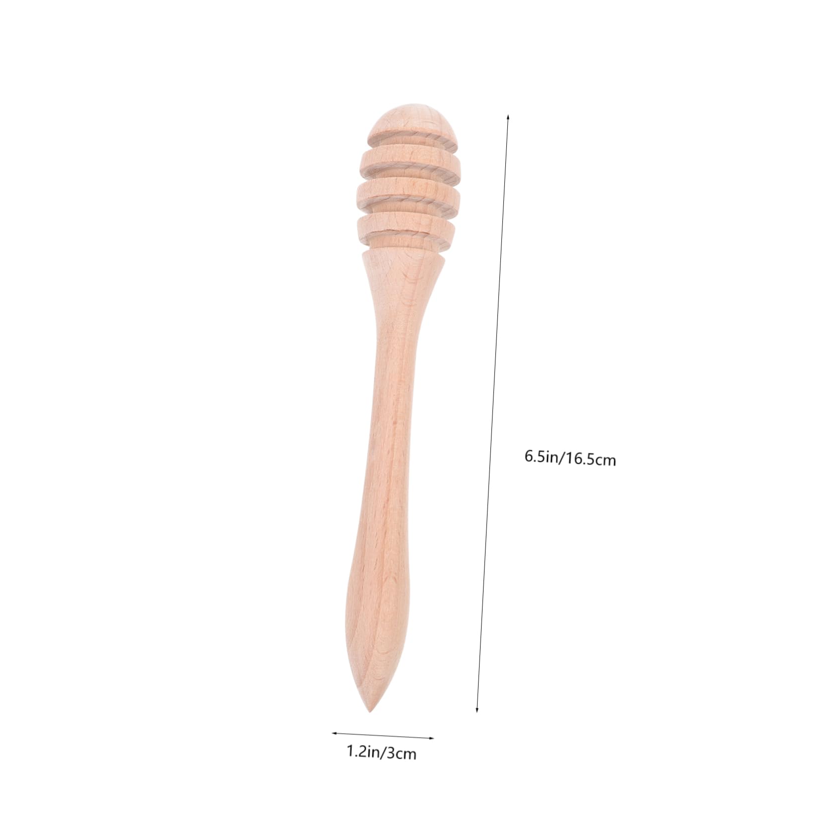 OFFSCH 2 Pack Wooden Honey Stirrer Sticks Mini Honey for Toast Biscuits Tea Coffee