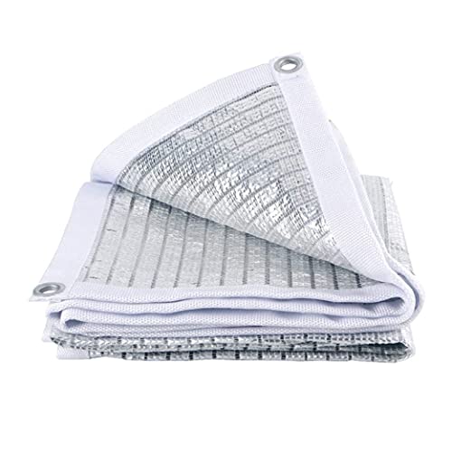 LIALIYA Reflectante Aluminet Parasol Tela, Bloqueador Solar Panel de Cubierta, al Aire reflexivo Adaptado para Invernadero Cultura contra el frío Protección contra el Polvo Plantas Patio,1M x 1M