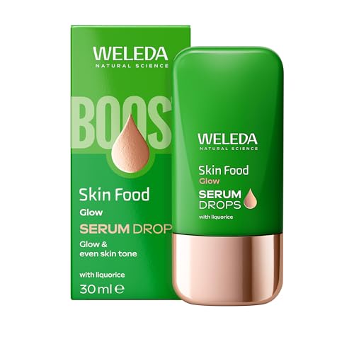 Weleda Skin Food Glow Face Serum Drops Facial Serum with Liquorice Reduces Pigmentation Glow Booster 100% Certified Natural Organic Vegan 30ml