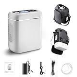 ALLNIS Tragbarer Sauerstoffkonzentrator – Akku bis zu 6 Std., Pulsmodus 1–5 Stufen, ≤60 dB,...