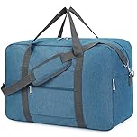 Large Cabin Bag 56x45x25, Weekend Overnight Bag for Women, Holdall Hospital Bag for Women, Travel Duffel Bag Carry on Luggage for Men 40L (Navy Blue)
