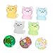LIOOBO 30Pcs Cats Glow in Dark Resin Statues Cute Tiny Cat Figurines for Garden Decor DIY Micro Landscape Adorable Miniature Cat Animals for Home Office Decoration