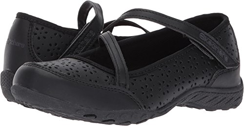 Chaussures Mary Janes Skechers Breathe-Easy Mixte Enfant avec scratch pour marcher sans douleur