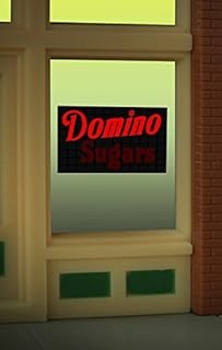 9020 Domino Sugar Animated Lighted Window Sign by Miller Signs