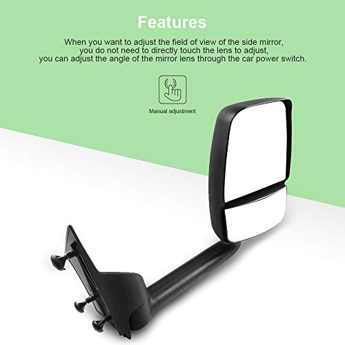 Scitoo Passenger Side View Mirror Fit For 2003-2011 For Chevy Express 1500/2500/3500 For Gmc Savana 1500/2500/35000 With Manual Fold Textured Right Exterior Mirror Gm1321426 #TOP3