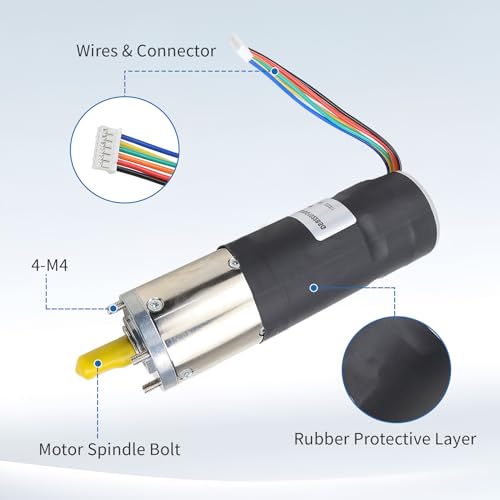 Image of 287298, RV in-Wall Slide-Out Motor Fit for Lippert LCI Schwintek in-Wall Slide System, Motorhome Slide Motor Assembly for Travel Trailer and Camper | 500:1 High Torque Gear Ratio, 12V DC