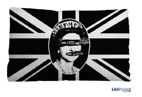 L&S PRINTS FOAM DESIGNS Petit Coussin Confortable Queen Noir et Blanc Union Jack Motif fabriqué dans Le Yorkshire