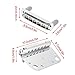 Grcfumo Tremolo Vibrato Tailpiece Bridge Set, Electric Guitar Tremolo Assembly, Guitar Replacement Parts for Repairing and Replacing