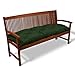 Beautissu Coussin Banc Jardin Flair BK - Coussin Exterieur Jardin pour terrasse, Balcon - Coussin balancelle, Banquette - 100x50cm - Vert foncé