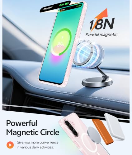 Image of FNTCASE for Galaxy A27 5G Phone Case: for Samsung A27 Cases [Fit for Magsafe] [Screen Protector] Military Grade Drop Protection, Anti Yellowing Clear Back, Slim Shockproof Protective Cover - Clear