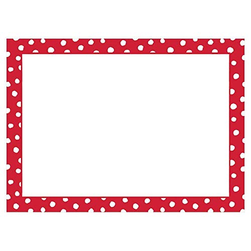Caspari Small Dots Self-Adhesive Gift Tags in Red, 60 Labels