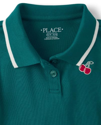 Image of The Children's Place Girls' Short Sleeve Drop Waist Polo Dress