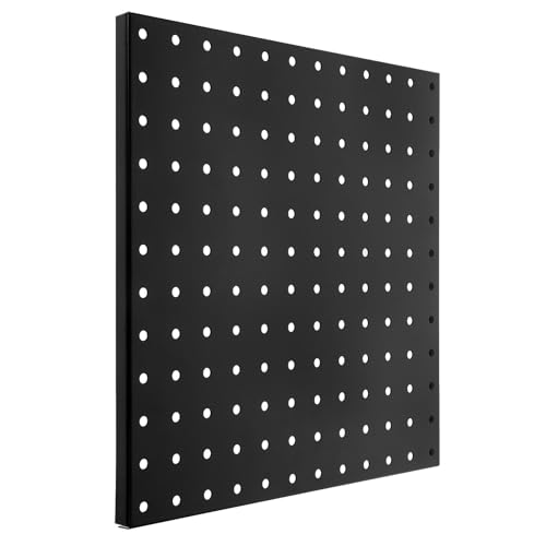 Organizador de herramientas de tablero perforado de hierro negro para pared de taller