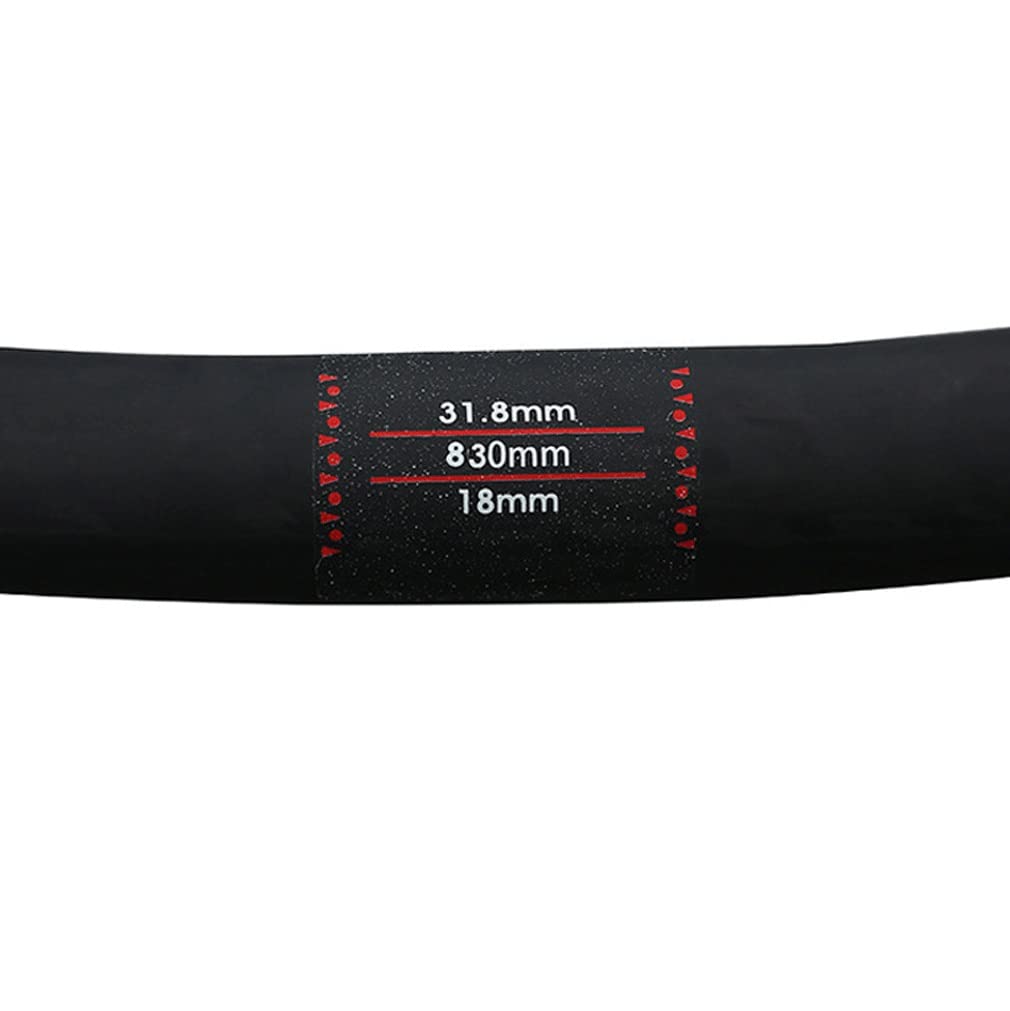 Guidon VTT Carbone 31.8mm VTT Guidon Plat 720/740/760/780/800/820mm Barres Extra Longues for La Conduite DH/XC/AM/FR (Size : 800mm)