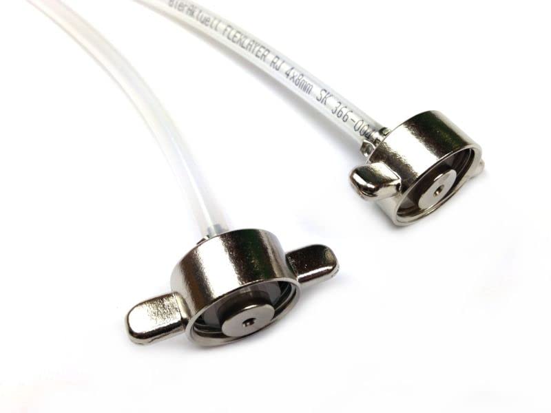 CO2 Schlauch 4x8mm mit Anschlüsse verschiedene Längen für Zapfanlage Bierkühler Durchlaufkühler (1)