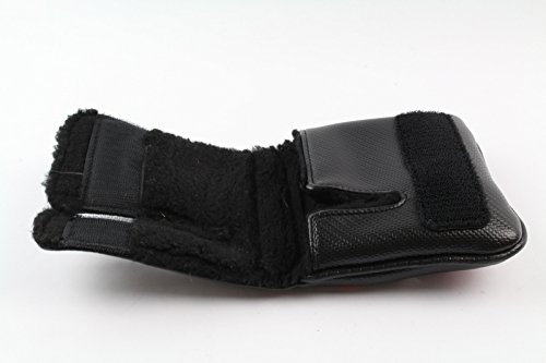 Couvre-tête de putter de golf avec lame brodée en cuir PU