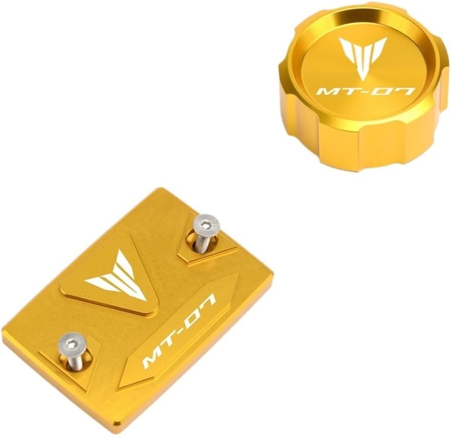 Motorcycle Oil Filler Caps, Motorcycle CNC Front & Rear brake Fluid Cylinder Master Reservoir Cover Cap For MT-07 MT 07 mt07 FZ07 FZ 07 2014-2021