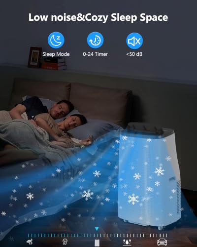 Image of Garvee 14,000 BTU(9300 BTU SACC) Portable Air Conditioner | 3-in-1 Cooling, Dehumidifier & Fan AC Unit with Remote Control, for Bedroom Living Room Garage, Rooms Up to 750 Sq.Ft