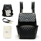 ✿【Mehrere Taschen】 Mit 6 Außentaschen und 8 Innentaschen (darunter 4 isolierte Taschen und 1 unterteilte Wetbag) bietet diese Rucksack Organizer einen geräumigen Innenraum, in denen Babysachen ordentlich aufbewahrt werden kann, ohne zu sperrig zu sein.