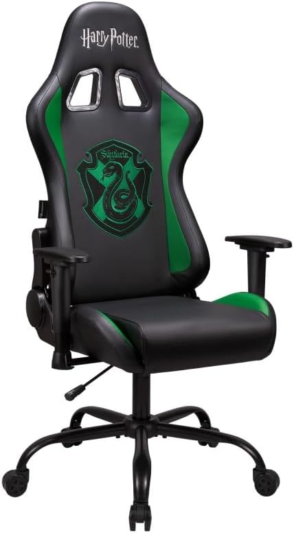 Miniatura 4 de SUBSONIC Harry Potter - Silla ergonómica oficial para jugadores, respaldo y reposabrazos ajustables -Slytherin - para silla de juegos dolescente y