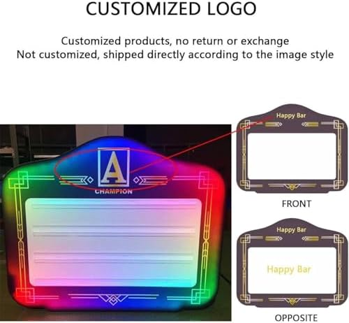 VIP Bottle Service Sign with Custom Logo, Handheld LED Letter Presenter, Acrylic Spellable Plaque, Ideal for Club, Party, Bar & Event Lighting Décor