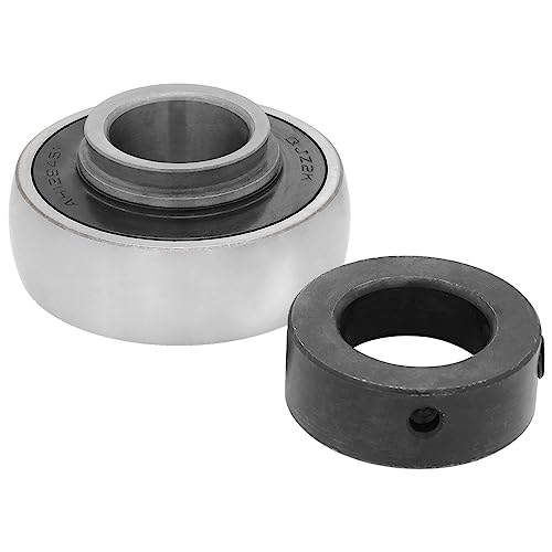 AH129451 - Shoe Drive - Insert Bearing with Collar - 0.984 in Bore - 2.441 in Outer Diameter - 1.843 in Width - 0.7874 in Outer Ring Width - Set Screw Locking, Contact Seals