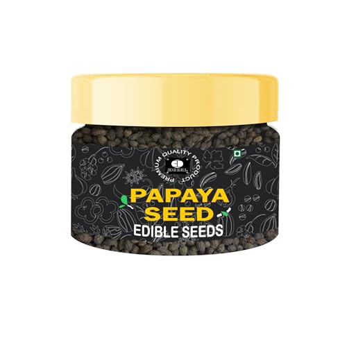 EDZZEL Semillas de papaya naturales de 0.3 onzas / 10 gramos (juego de 1) (0.3 onzas/10 gramos)
