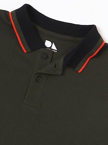 Image of Dennis Lingo Men's Solid Polo Regular Fit T-Shirt (Cotton Polo)