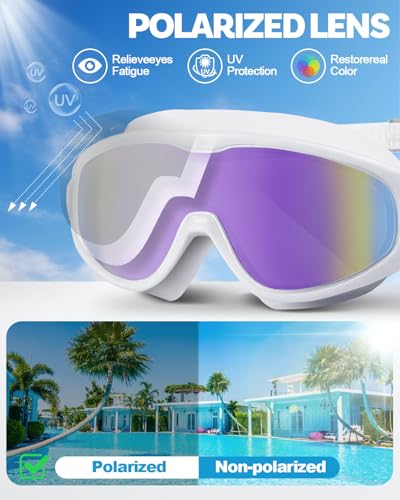 Image of Swim Goggles 2 Pack, Wide View Anti Fog&UV Swimming Goggles for Audlt, No Leaking Swim Glasses for Men Women Youth