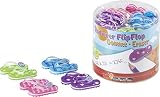 Brunnen 1029979 Radiergummi / Radierer Flip Flop Fun Collection, 4 x 3 cm, 2er-Set, 4 verschiedene Farben)