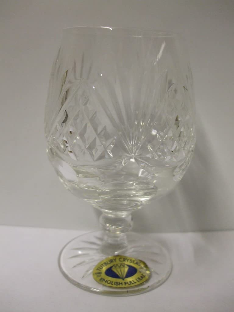 Tutbury Crystal 821 Belmont Pattern Brandy Small H 10.5 cm Single Piece Hand Made & Hand Cut in England