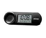  Seiko Wecker digital Kunststoff schwarz QHL067K