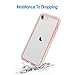 JETech Case for iPhone SE 3/2 (2022/2020 Edition), iPhone 8 and iPhone 7, 4.7-Inch, Non-Yellowing Shockproof Phone Bumper Cover, Anti-Scratch Clear Back (Rose Gold)