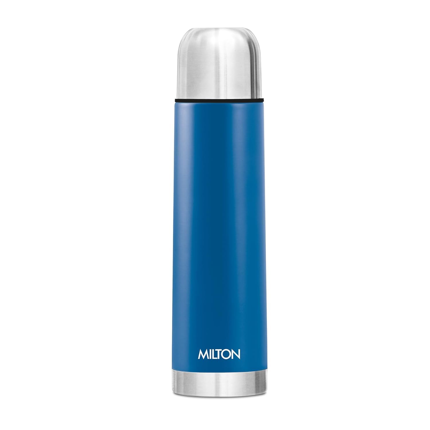 Photo 1 of Milton Flask for Hot Drinks 1000 ml (34 oz), 24 Hours Hot and Cold, Stainless Steel Sport Water Bottle, Double Walled Vacuum Insulated Flask for Hot Coffee, Thermosteel, Leak Proof, Eco-Flip, Blue