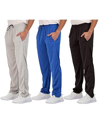 3 Pack: Boys Active Mesh Sweatpants Track Pant Basketball Athletic Fashion Teen Pants Soccer Casual Girls Lounge Open Bottom Running School Track Tiro Pockets Gym Activewear Training -Set 4,XS(6-7)