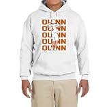 White Texas Quinn Ewers Text Pic Hooded Sweatshirt Adult 2XL