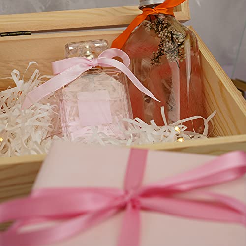 Meedee Baby Pink Satin Ribbon 3/8 Inch Light Pink Ribbon Double Faced Satin Ribbon Silk Pink Ribbon For Baby Shower Ribbon For Gift Wrap Ribbon For Crafts Lei Wedding Ribbon For Card Making, 100 Yards #TOP4