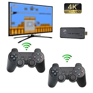 Trovono-Wireless-Retro-Game-ConsoleBuilt-in-10000-Classic-Games9-EmulatorsPlug-and-Play-Video-Game-Stick-4K-High-Definition-HDMI-Output-for-TV-with-Dual-24G-Wireless-Controllers