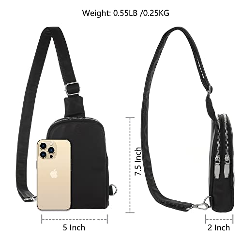 Inicat Small Crossbody Sling Bags Nylon Fanny Packs Travel Shoulder Purses For Women(Blue) #TOP1