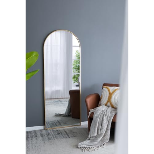 28x1x74 Gold Arch Body Mirror – Elegant Full-Length Decorative Mirror for Home