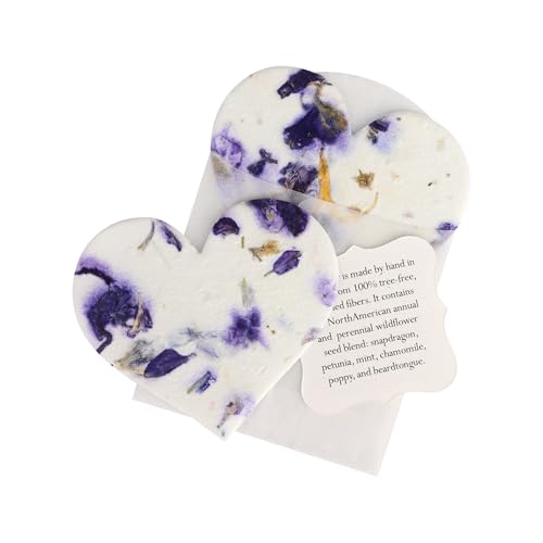 10 Best Plantable Seed Paper That Sprout Joy and Creativity 2 Set of 24 Plantable Purple Heart Seed Papers