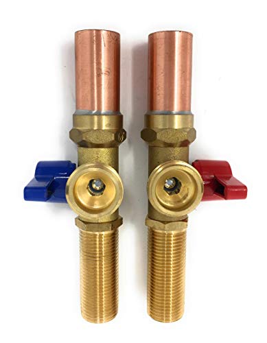Washing Machine Valve with Hammer Arrestor 1/2" MIP x 3/4" MHT [3117]