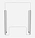 Clear Acrylic Triple Panel Sneeze Guard (24