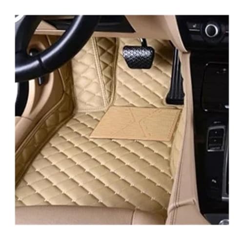 Tapis BMW Série 4 Cabriolet 2014-2018 - Ensemble Sol Cuir Noir Bleu