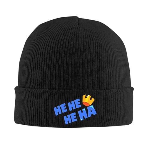 Chapeau d'hiver HE HA bonnet tricoté en maille premium pour homme