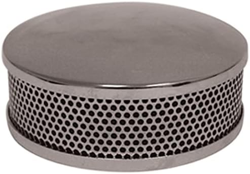 CHROME V-Factor 5.5" Round Mesh Air Cleaner Fits: Keihin, Bendix, S&S Carbs