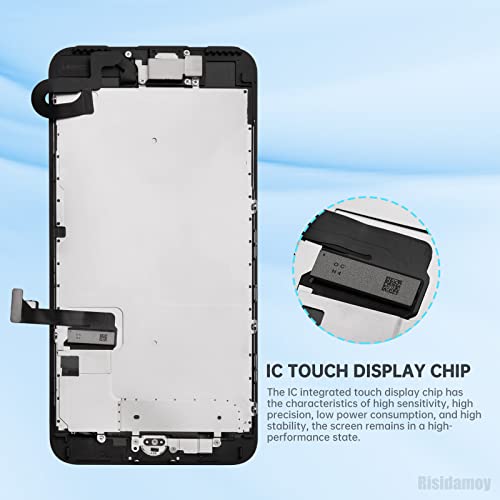 Écran pour iPhone 7 Plus complet avec bouton Home noir tactile fluide